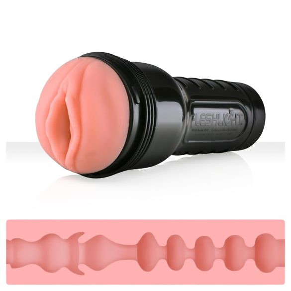 Fleshlight - realistická umelá vagína v puzdre - Mini-Lotus, naturálny odtieň