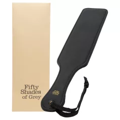   Fifty Shades of Grey - plácačka na zadoček - koža - čierna