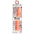 Dillio Wild Thing - vrúbkované dildo (19 cm) - oranžové