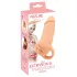Nature Skin - návlek na penis a umelá vagína - 18 cm - telová farba