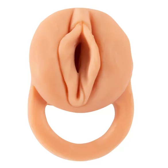 Nature Skin - návlek na penis a umelá vagína - 18 cm - telová farba