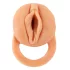 Nature Skin - návlek na penis a umelá vagína - 18 cm - telová farba