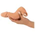 Nature Skin - návlek na penis a umelá vagína - 18 cm - telová farba