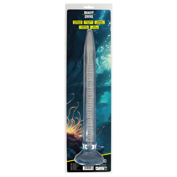 Beasty Cocks Eel of Ecstasy - extra dlhé dildo (modré)