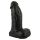 Realistixxx Real Giant - obrovské dildo s semenníkmi - 22 cm (čierne)
