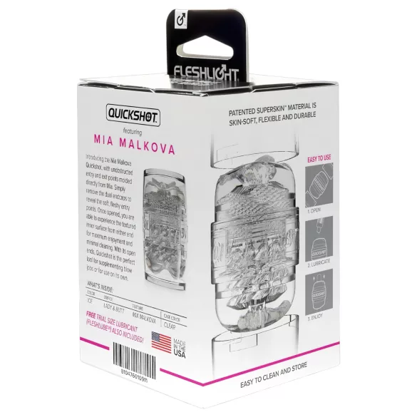 Fleshlight Quickshot Mia Malkova - cestovný masturbátor