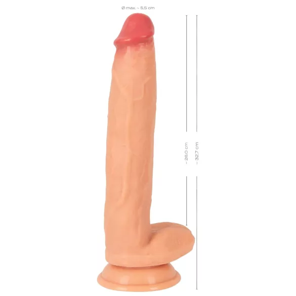 Realistixxx Real Giant - realistický dildó s semenníkmi - extra veľký