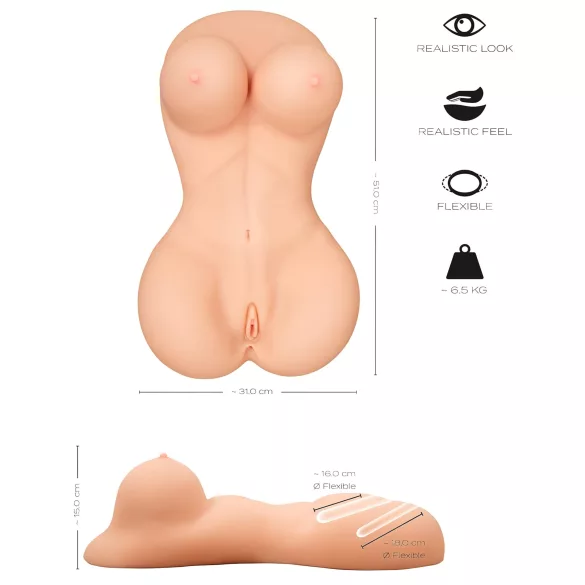 Realistixxx - ženský torzo - realistický masturbátor