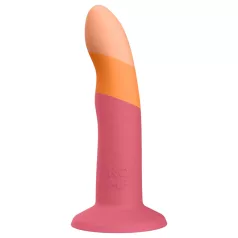 ROMP Dizi - silikónový ohybný dildo - ružovo-oranžový