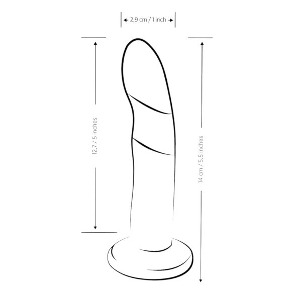 ROMP Piccolo - pružný silikónový dildo (modro-fialový)