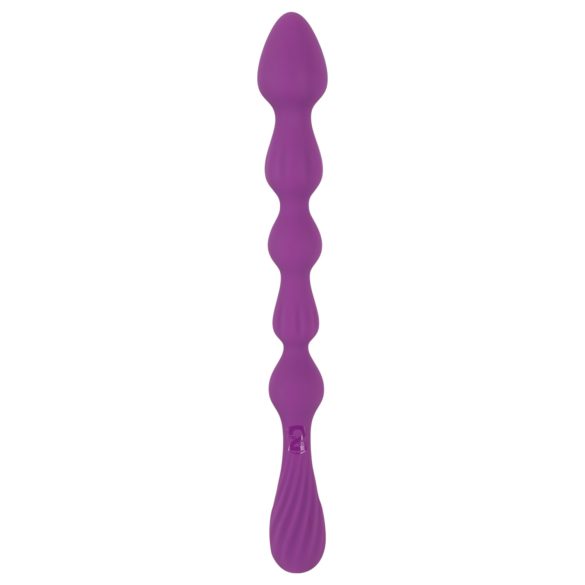 You2Toys - análny dildo s guľôčkami - flexibilný - fialová