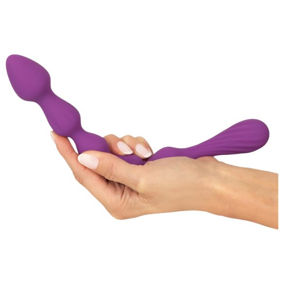 You2Toys - análny dildo s guľôčkami - flexibilný - fialová