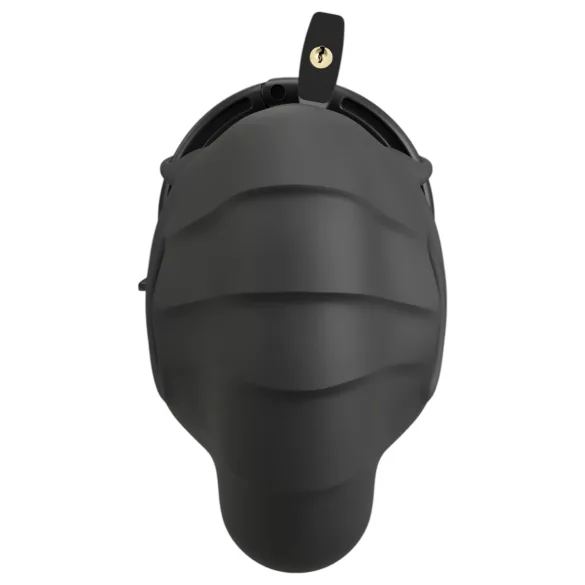 Black Velvets - klietka na penis a semenníky - čierna