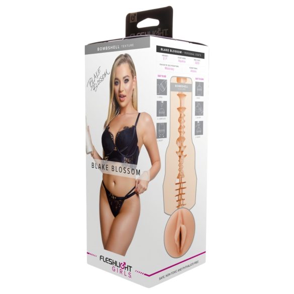 Fleshlight - realistická vagína - Blake Blossom Bombshell - naturálna farba