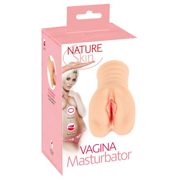 Nature Skin - realistická vagína masturbátor - prírodná farba