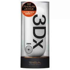 TENGA 3Dx Zen - 3D vzorovaný masturbátor (biely)
