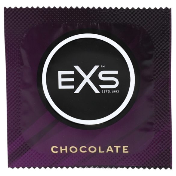 EXS Hot Chocolate - čokoládový kondóm - čierny (100 ks)
