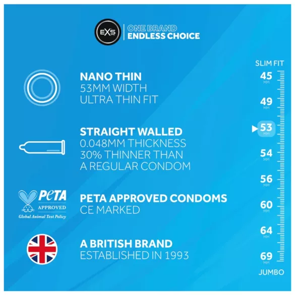 EXS - ultra tenký kondóm - 3 ks