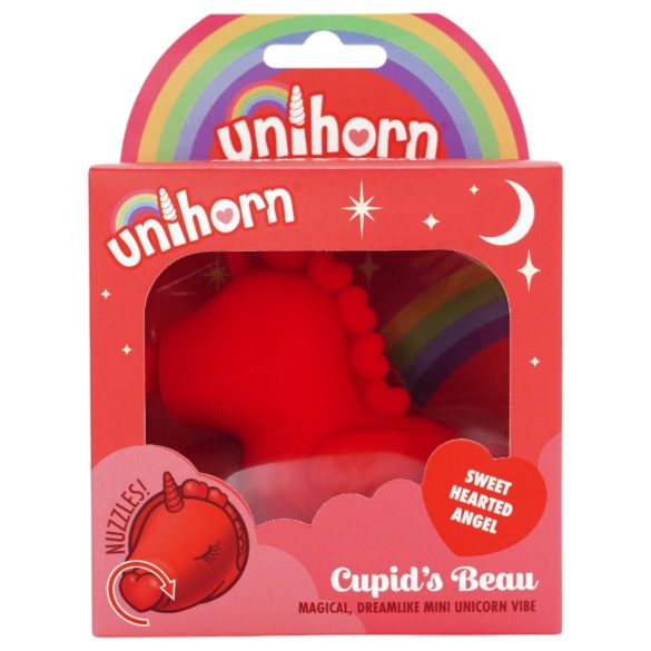 Unihorn Cupid's Beau - vibrátor na klitoris - dobíjateľný - červený