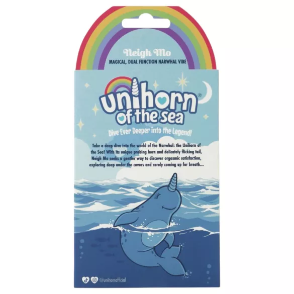 Unihorn Of The Sea - vibrátor na klitoris - nabíjací - modrý