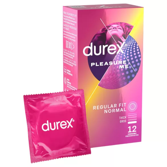 Durex - kondóm - vrúbkovaný bodkovaný - 12 ks