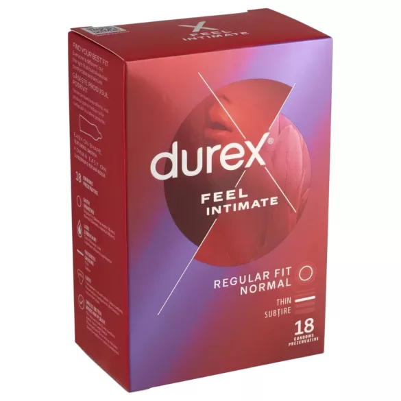 Durex Feel Intimate - tenké kondómy - 18 kusov