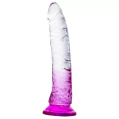 Lonely Lance - dildo s prísavkou - fialová priehľadná