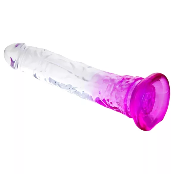 Lonely Lance - dildo s prísavkou - fialová priehľadná