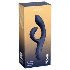   We-Vibe Nova 2 - Aplikáciou ovládaný flexibilný vibrátor s klitoriálnym ramienkom (modrý)