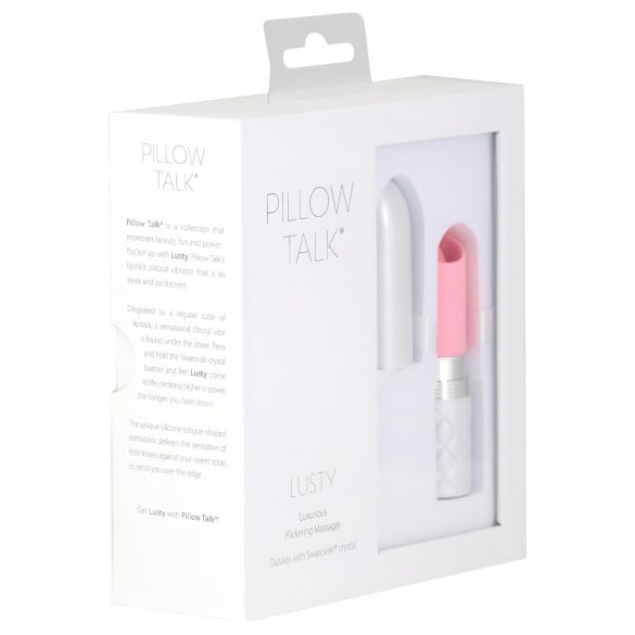 Pillow Talk Lusty - nabíjací jazýčkový vibrátor (ružový)