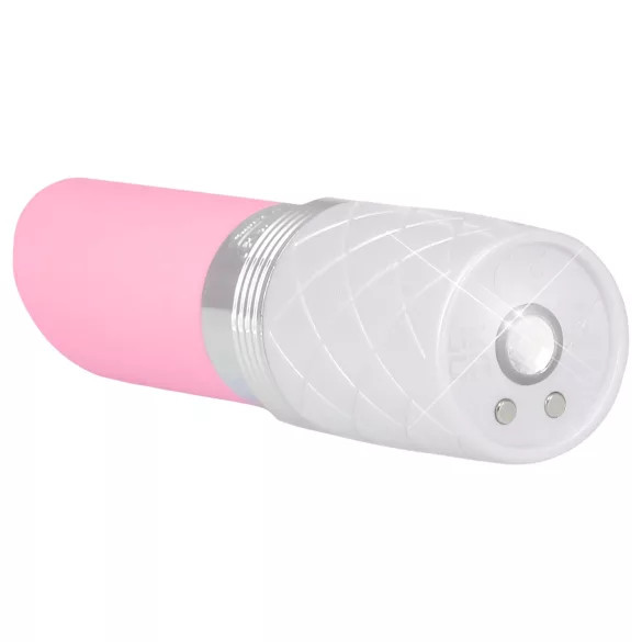 Pillow Talk Lusty - vibrátor so stimuláciou jazykom - dobíjací, ružový