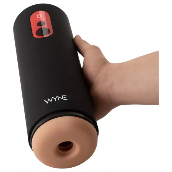 WYNE 08 - automatický masturbátor - pohyblivý - čierny