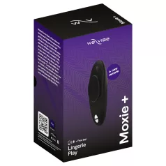   We-Vibe Moxie+ - nositeľný klitorálny vibrátor s aplikáciou a diaľkovým ovládaním (čierny)