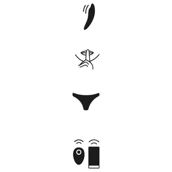 We-Vibe Moxie+ - nositeľný klitorálny vibrátor s aplikáciou a diaľkovým ovládaním (čierny)