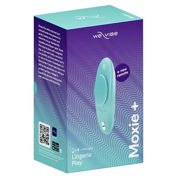 We-Vibe Moxie+ - inteligentný klitoris stimulátor s rádiom (tyrkysový)