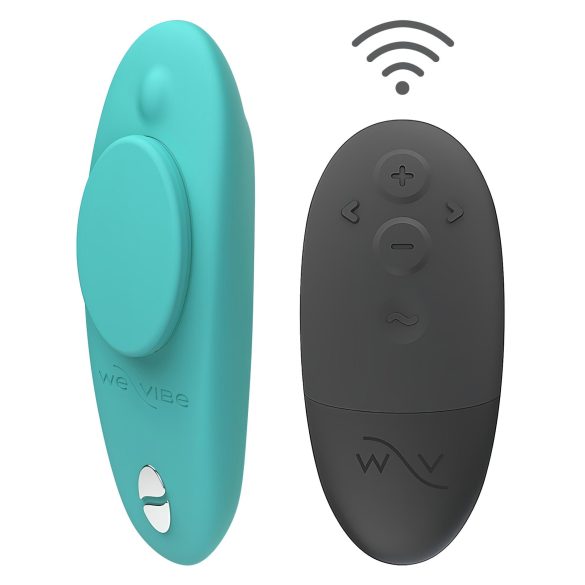 We-Vibe Moxie+ - inteligentný klitoris stimulátor s rádiom (tyrkysový)