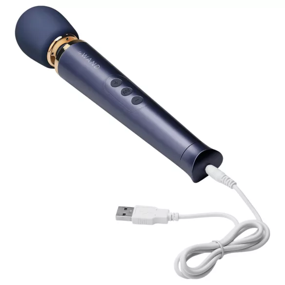 Le Wand Petite - exkluzívny akumulátorový masážny vibrátor (modrý)