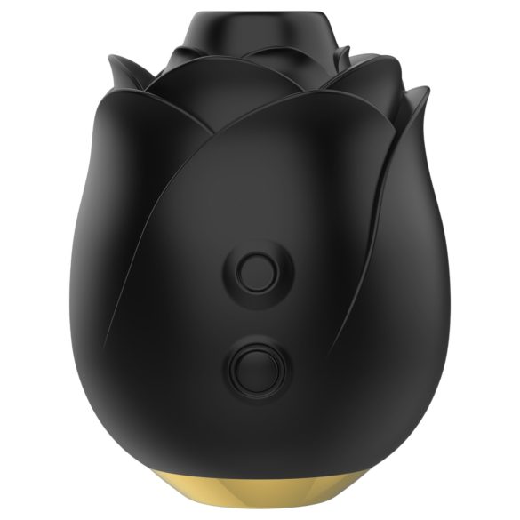 Päťdesiat odtieňov sivej - vibračná ruža s vlnovým vzduchom (čierna)