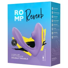 ROMP Reverb - vlnový 2v1 vibrátor na bod G (fialový)