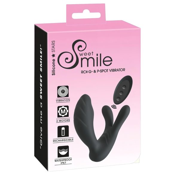 Smile RC vibrátor pre G- & P-bod (čierny)