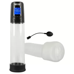   Mister Boner - akumulátorová, automatická pumpa na penis (čierno-priehľadná)
