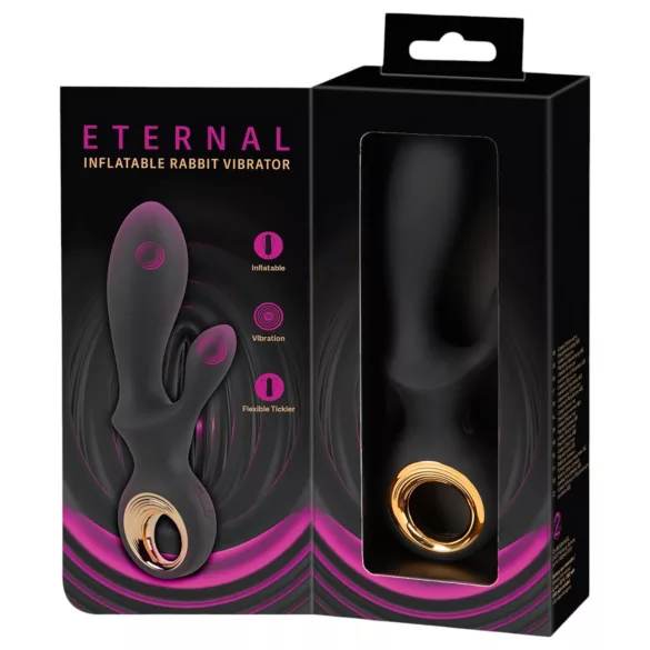 Eternal - vibrátor s prísavkou na klitoris - čierny