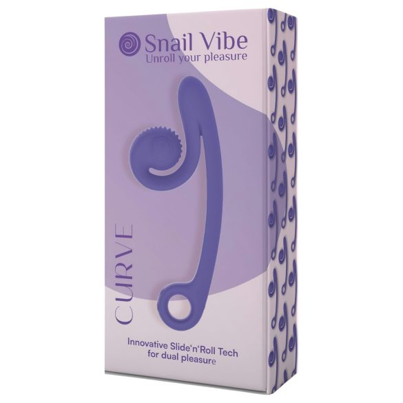 Snail Vibe Curve - vibrátor na klitoris a bod G - 2v1 - fialový