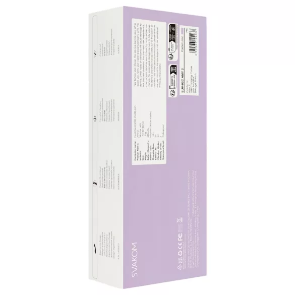 Svakom Amy 2 - vibrátor na bod G - nabíjateľný, vodotesný - fialový