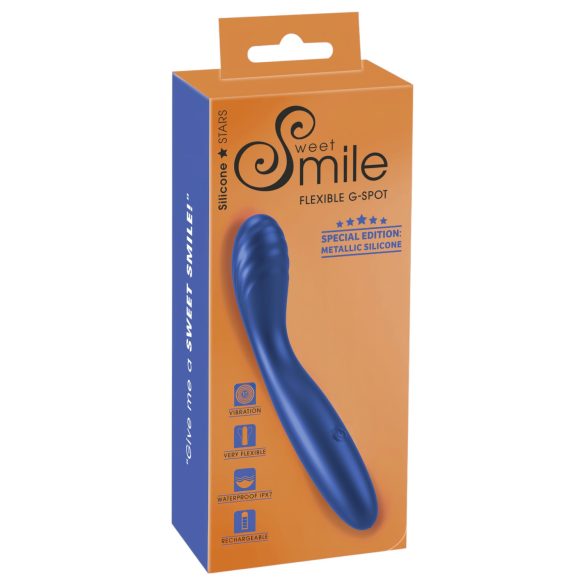 Smile - vibrátor na G-bod - flexibilný - modrý