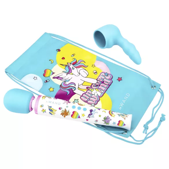 le Wand Unicorn - masážny vibrátor set (dúhový)