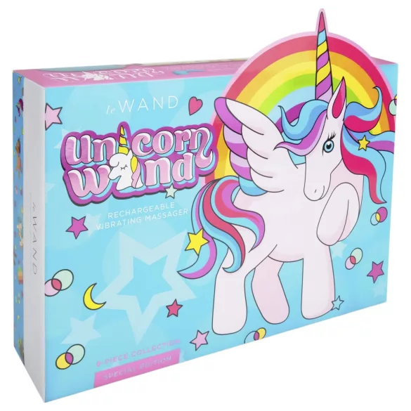 le Wand Unicorn - masážny vibrátor set (dúhový)