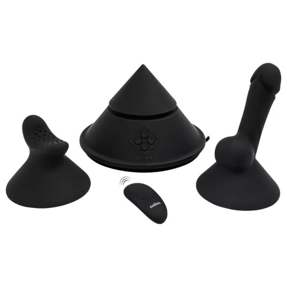 The Cowgirl Cone - inteligentný sexstroj s rôznymi nadstavcami (čierny)
