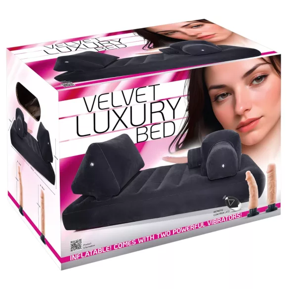 You2Toys Velvet Luxury - sex stroj s integrovanou posteľou - čierny