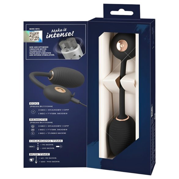 You2Toys Intense RC - vibračné vajíčko - čierne